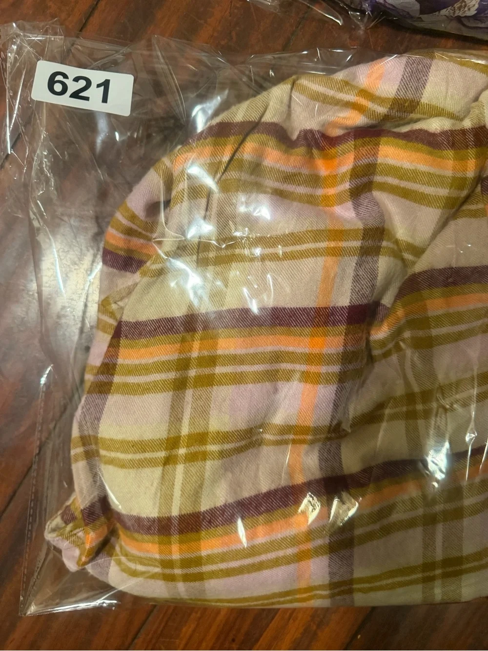Free People Plaid Sleeveless oversized Jumpsuit in Cream, Pink & Tan - Picture 13 of 13